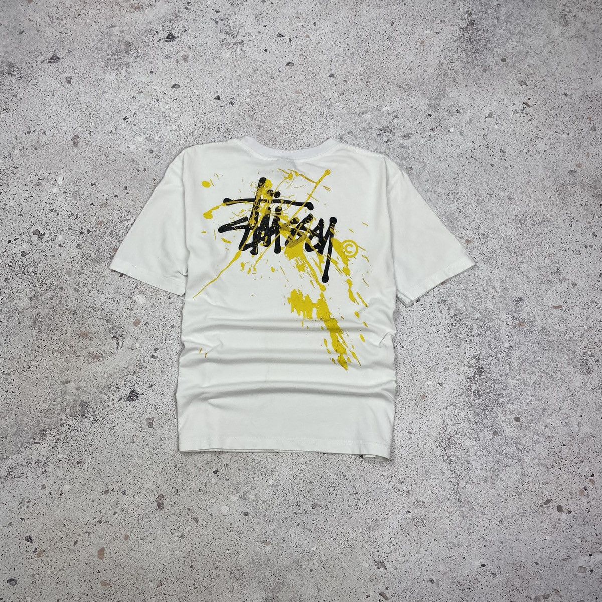 Vintage White Stussy Tee T Shirt Big Logo Womens Size Xl Hoodie, Sweatshirt | FlexRushtees.com