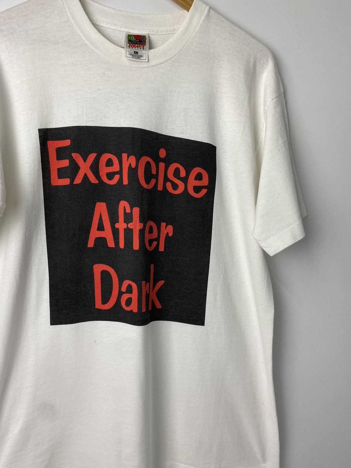 Rare Vintage 90 S Exercise After Dark Quote Tees Hoodie, Sweatshirt | FlexRushtees.com