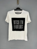 Vintage Inscription Adult Bitch Im Fabulous Humor Tee Hoodie, Sweatshirt | FlexRushtees.com