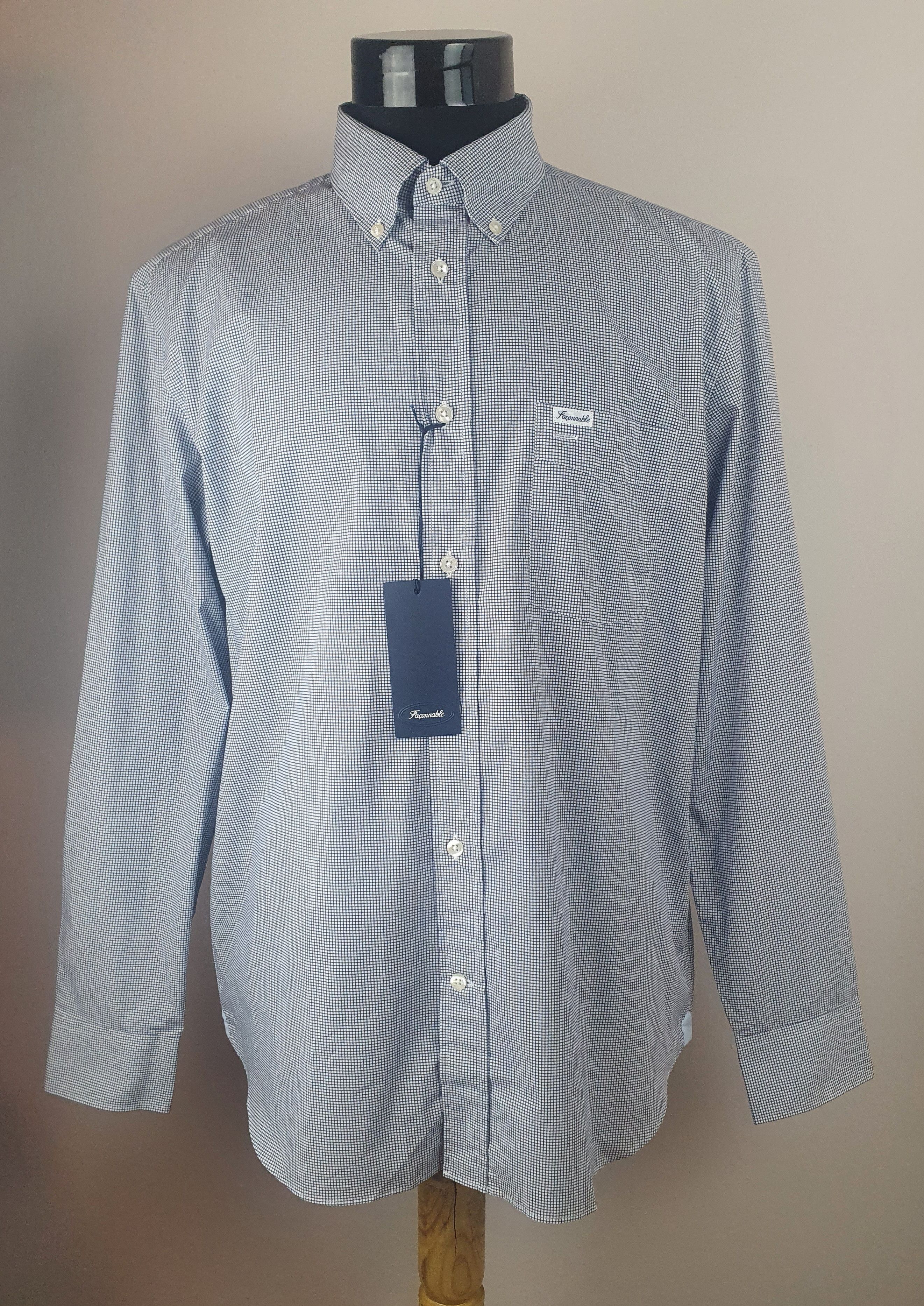 Faconnable Shirt Cotton Hoodie, Sweatshirt | FlexRushtees.com
