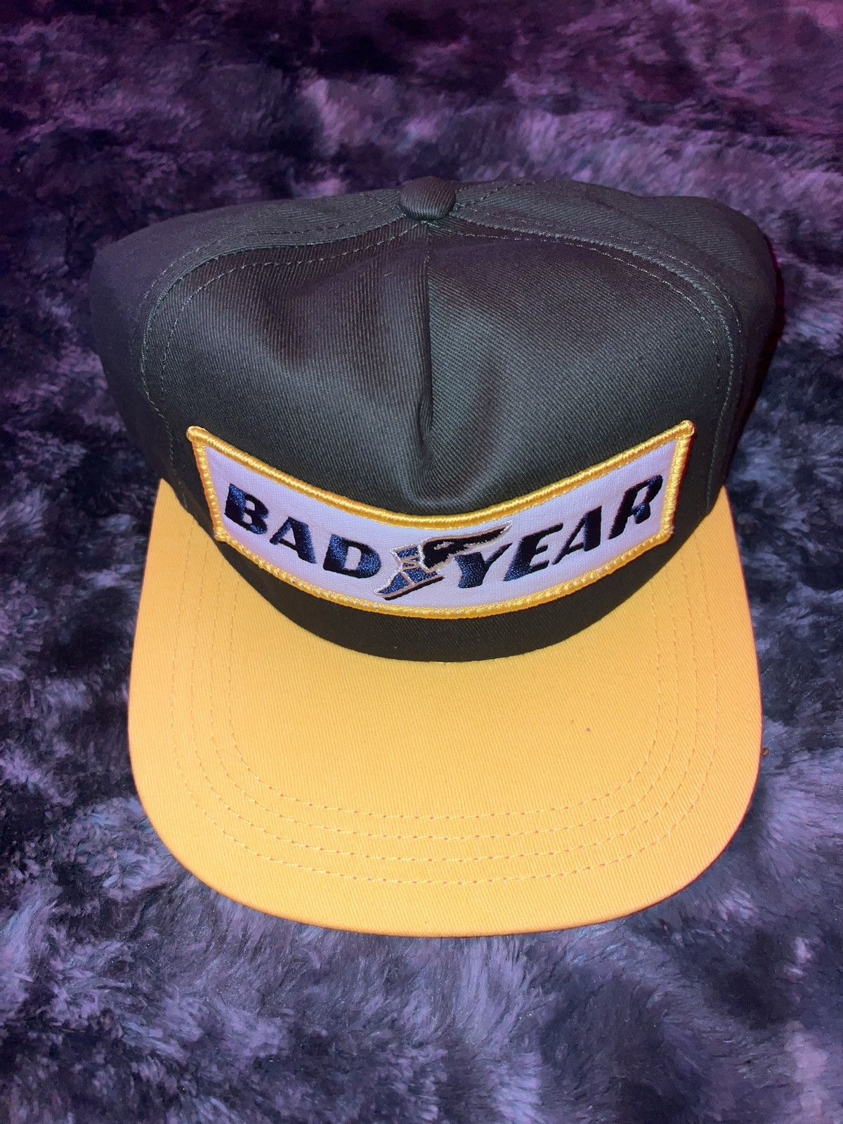 Vintage Bravest Studios Goodyear Olive Green Snapback
