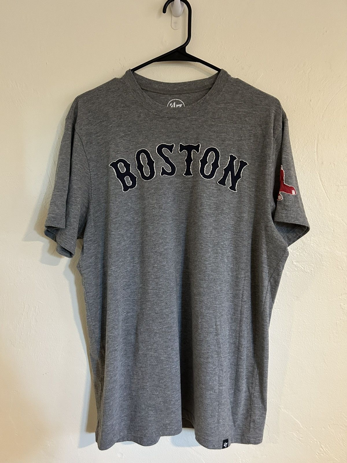 47 Boston Red Sox T Shirt W Raised Patched Lettering Hoodie, Sweatshirt | FlexRushtees.com