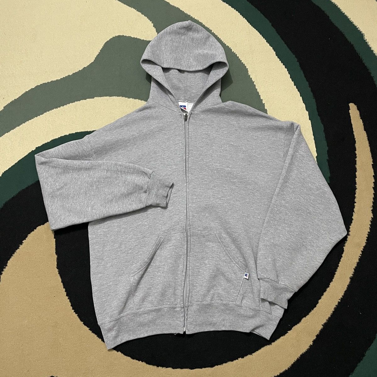 Russell Athletic Devil Boxy Russell Athletic Blank Zip Hoodie