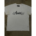 Amiri Chest Logo Skeleton Tee White Used Medium Hoodie, Sweatshirt | FlexRushtees.com