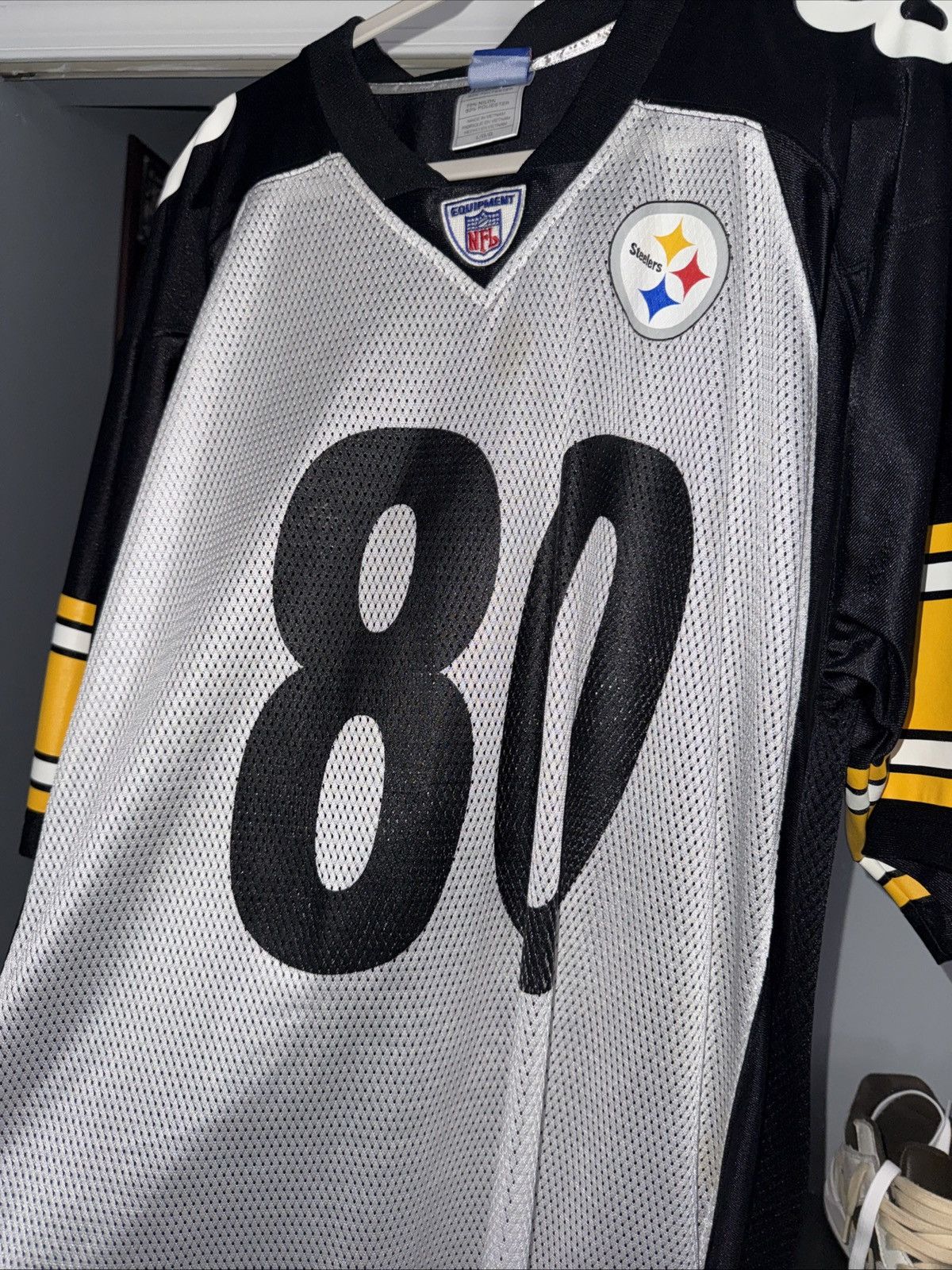 Reebok Two Toned Plaxico Burress Steelers Jersey