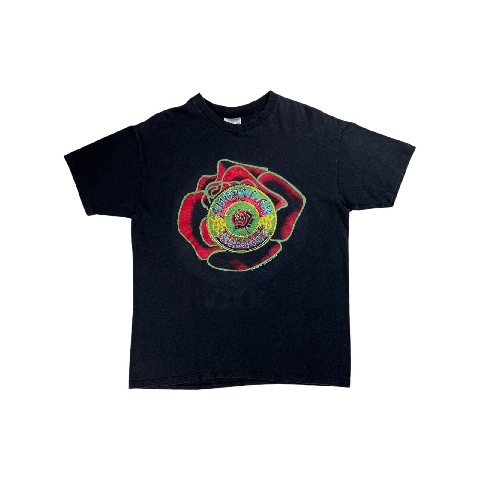 Grateful Dead X Vintage Vintage 1990 Brockum Grateful Dead American Beauty Band Tee Hoodie, Sweatshirt | FlexRushtees.com