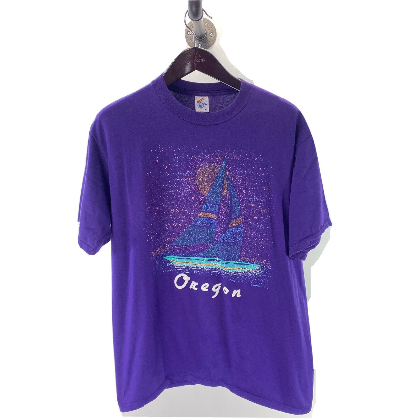 Vintage Oregon Purple L T Shirt Vintage 1992 Jerzees Made In U