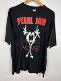 Band Tees 90s Vintage Pearl Jam Alive Faded Line Short Sleeve T Shirt Hoodie, Sweatshirt | FlexRushtees.com
