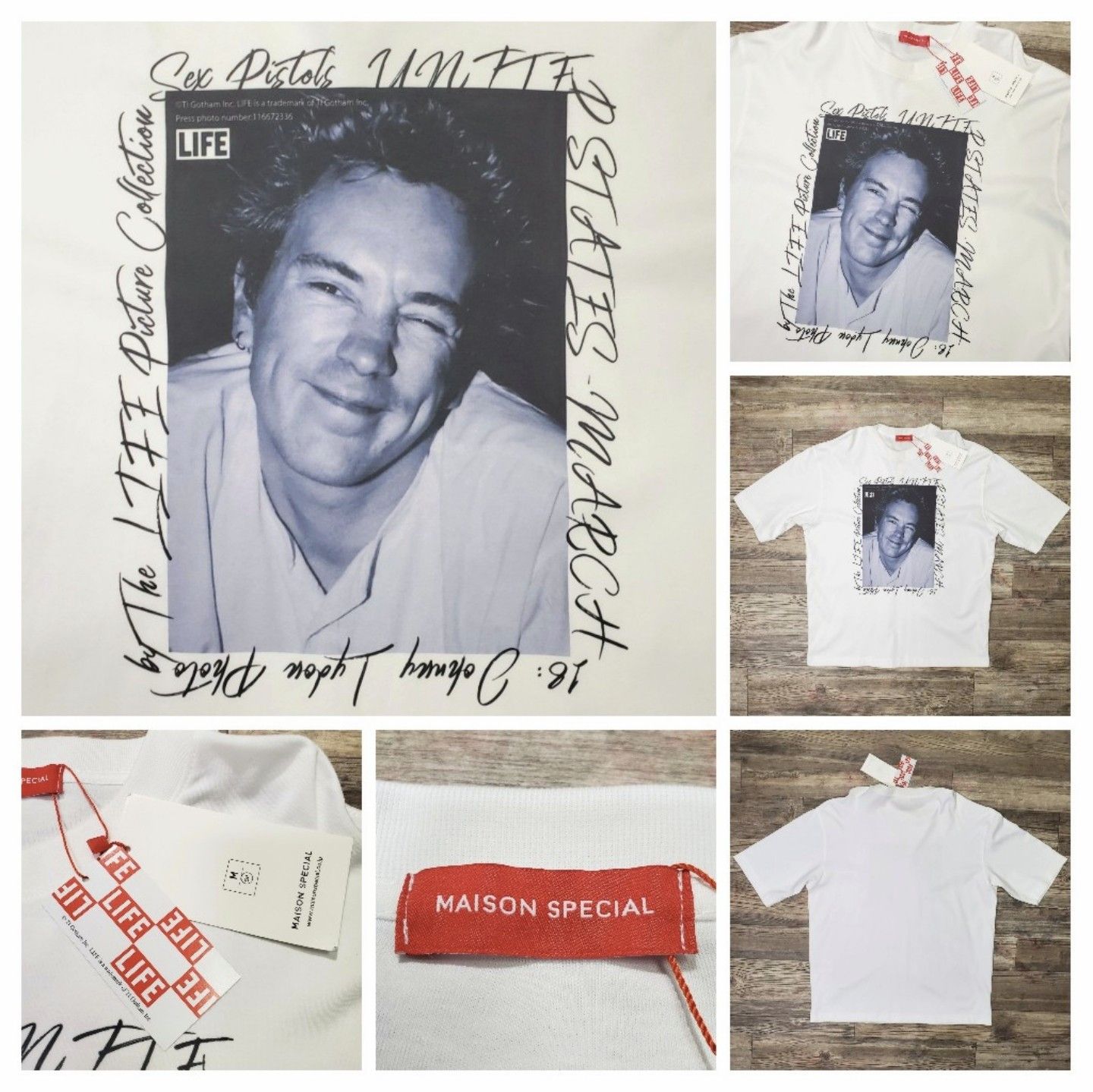 Japanese Brand Maison Special X Life Johnny Rotten Sex Pistols Tee New Rare Hoodie, Sweatshirt | AU16VibeMintTees.com