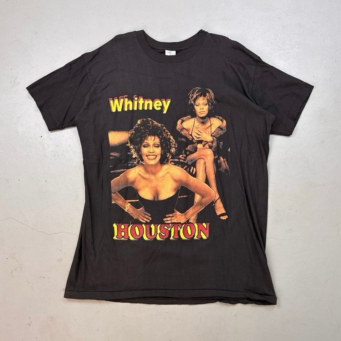 Vintage 1990 Whitney Houston Rap Tee Deadstock No Rot Size Xxl Rare Hoodie, Sweatshirt | FlexRushtees.com