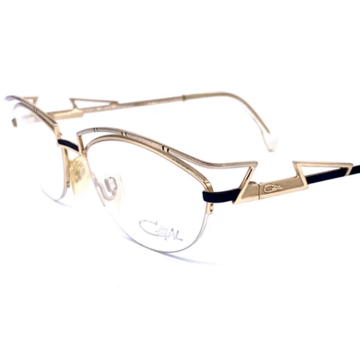 Vintage Cazal 296 Avant Garde Metal Eyeglasses Frames W Germany 80s