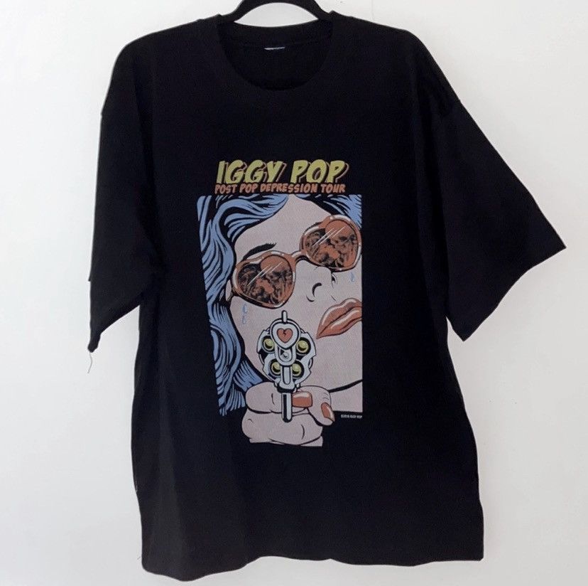 Iggy Pop Custom 1 1 Sample Tee Post Pop Depression Tour Hoodie, Sweatshirt | FlexRushtees.com