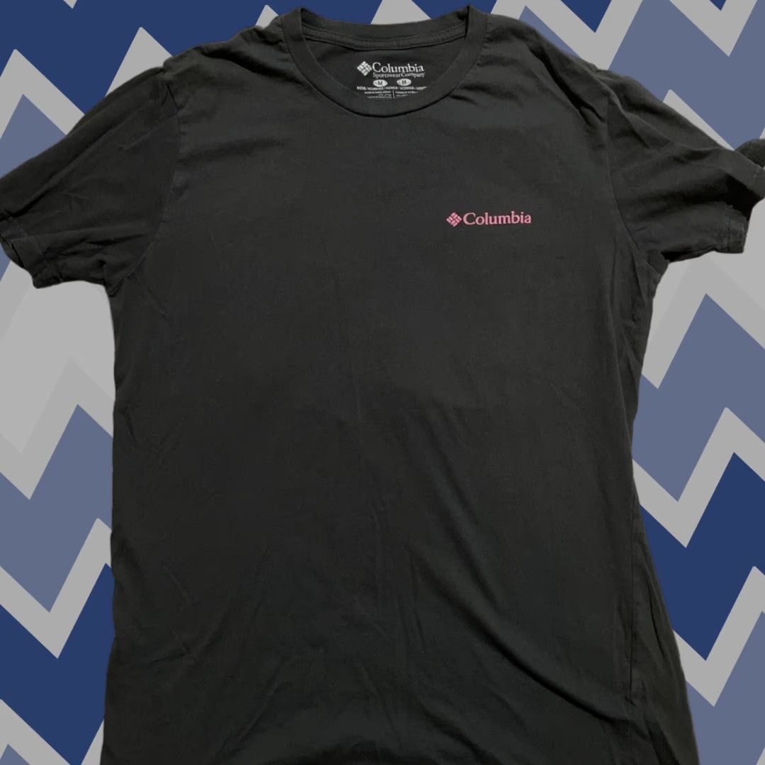Vintage Columbia Men S Medium T Shirt Short Sleeve Crew Neck Black Cotton Regular Hoodie, Sweatshirt | FlexRushtees.com