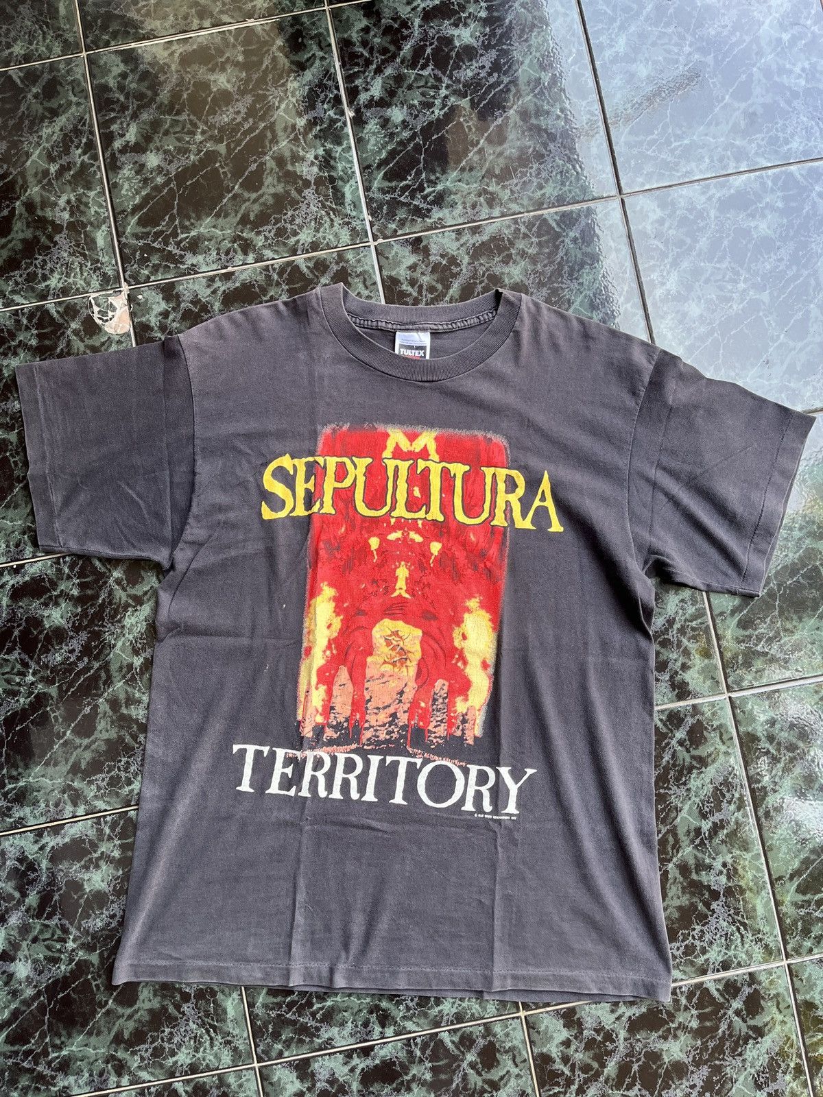 Band Tees Sepultura Territory Allbum Hoodie, Sweatshirt | FlexRushtees.com