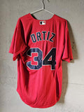 Mlb Boston Red Sox 34 Ortiz Jersey Red