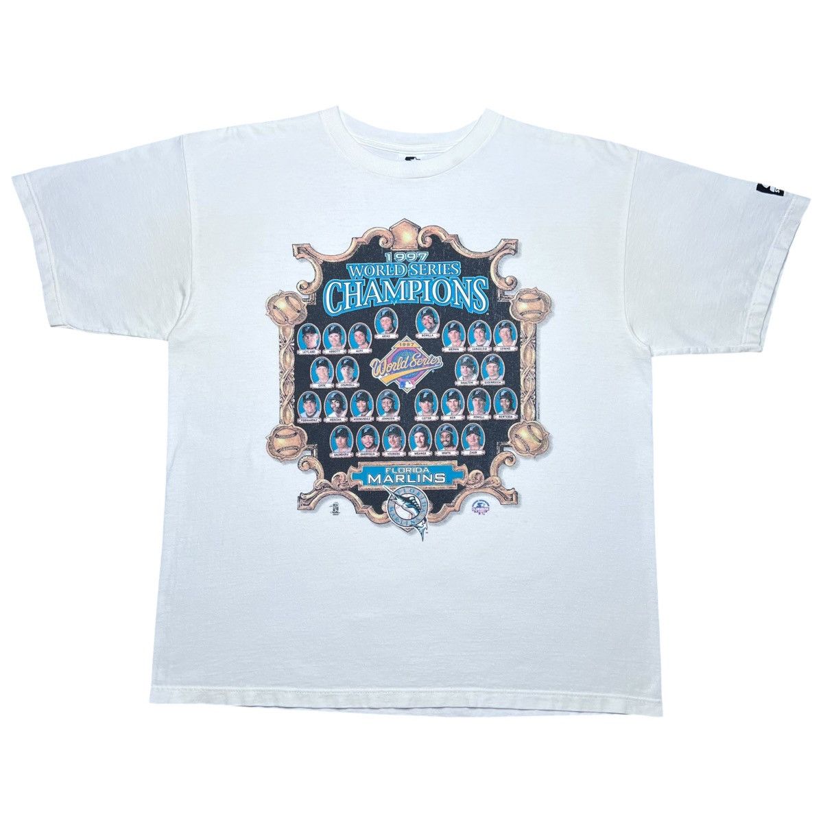 Starter 1997 Mlb Florida Marlins World Series Champions Starter Tee