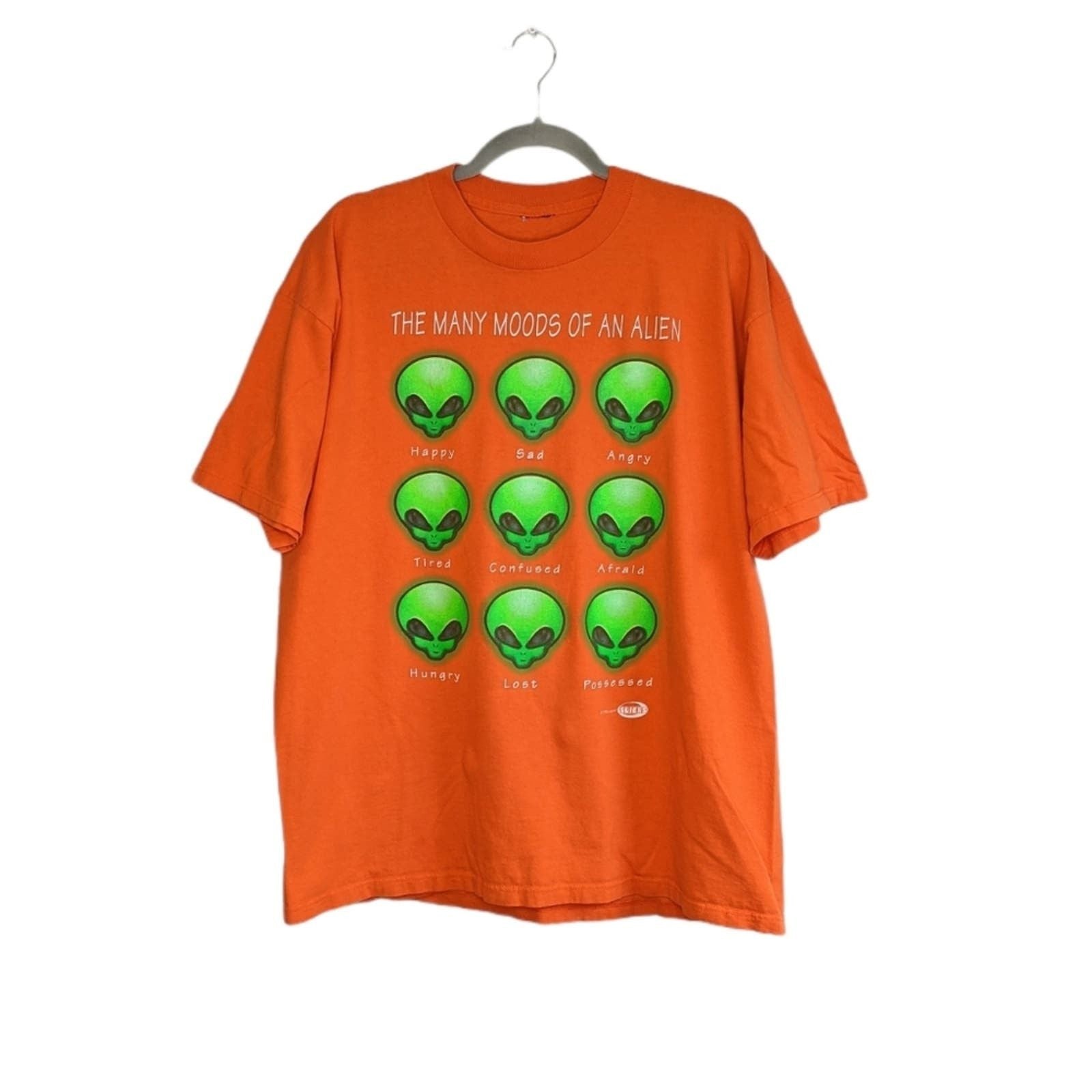 Vintage Vtg 96 Aliens Many Faces Tshirt Funny Joke Humor Vintage Hoodie, Sweatshirt | FlexRushtees.com