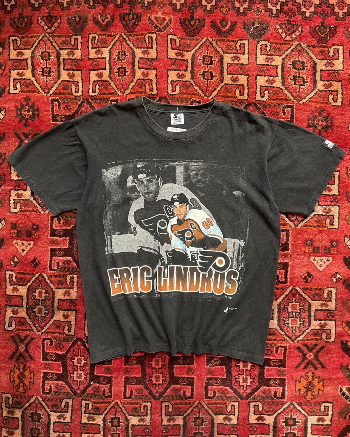 Starter X Vintage 1990s Eric Lindros Flyers Nhl Starter Tee L