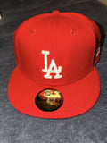 New Era Red La Dodgers Fitted 7 1 2