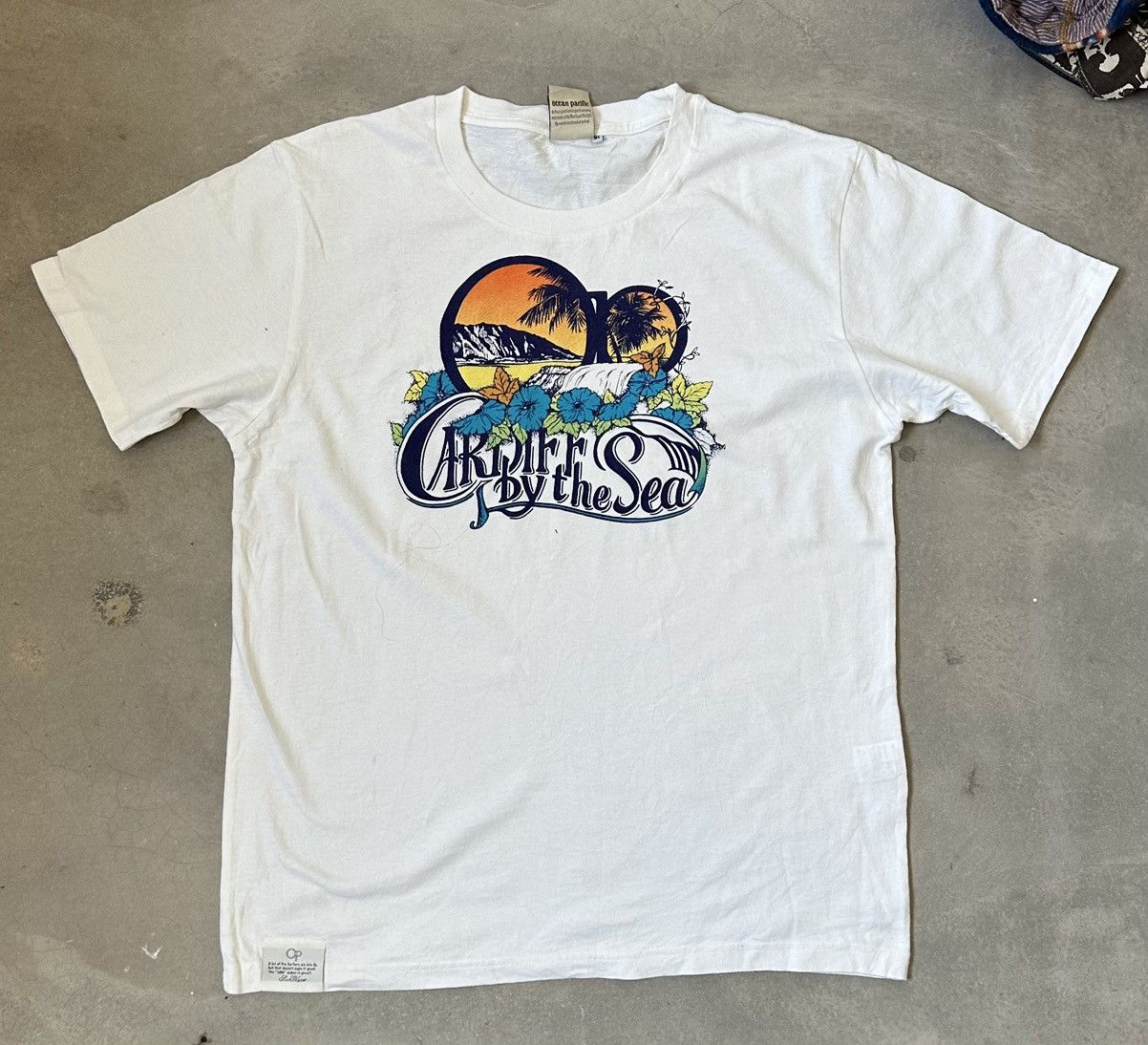 Pacific Vintage Ocean Pacific Surf Tee Hoodie, Sweatshirt | FlexRushtees.com