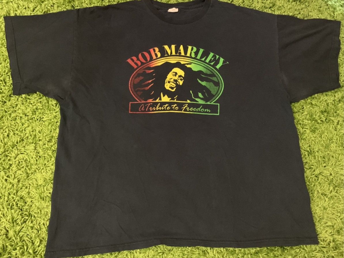 Bob Marley X Vintage Vintage Bob Marley A Tribute To Freedom T Shirt Size 2xl Hoodie, Sweatshirt | FlexRushtees.com