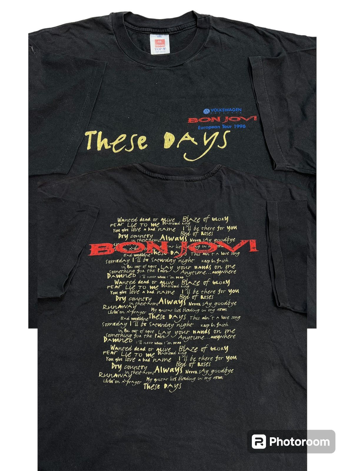 Bon Jovi X Vintage Bon Jovi European Tour 1996 These Days Vintage Tshirt Hoodie, Sweatshirt | FlexRushtees.com