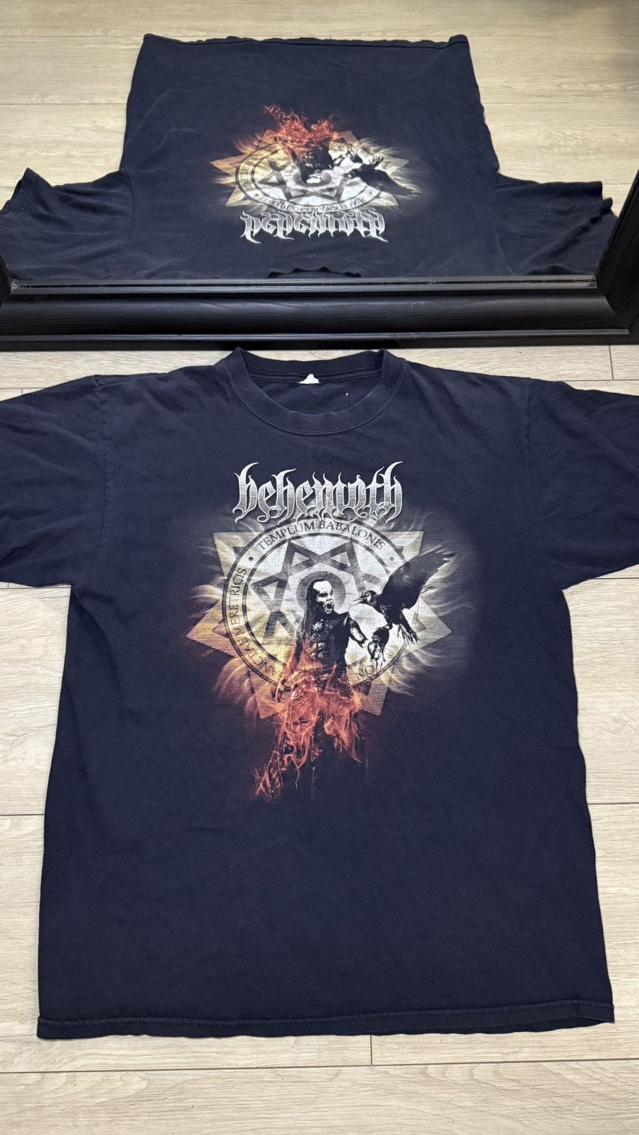 Giant Vintage Y2k Behemoth Templum Babalonis Band Tour Shirt