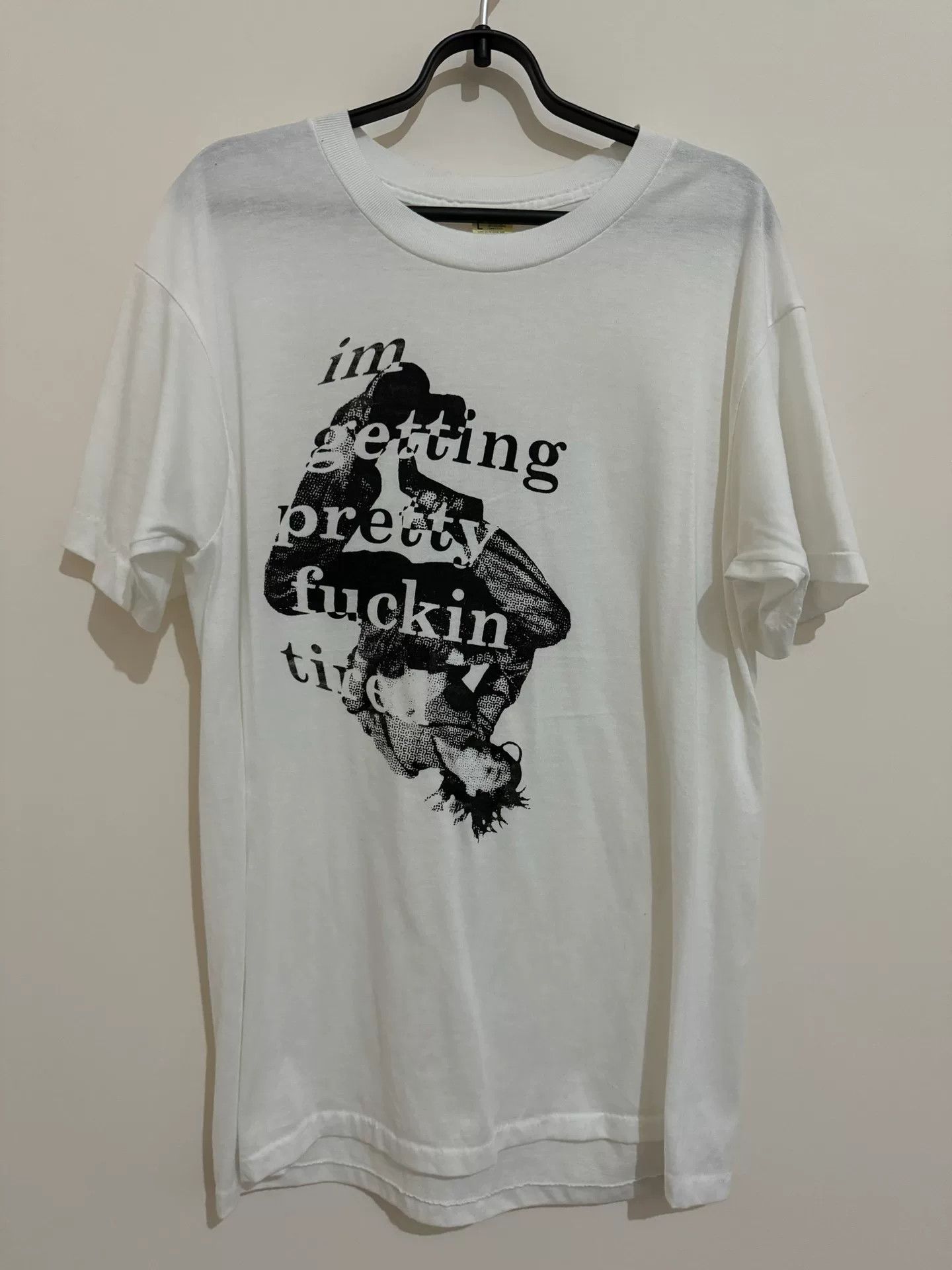 Vintage 90s Slogan Tee Shirt Hoodie, Sweatshirt | FlexRushtees.com