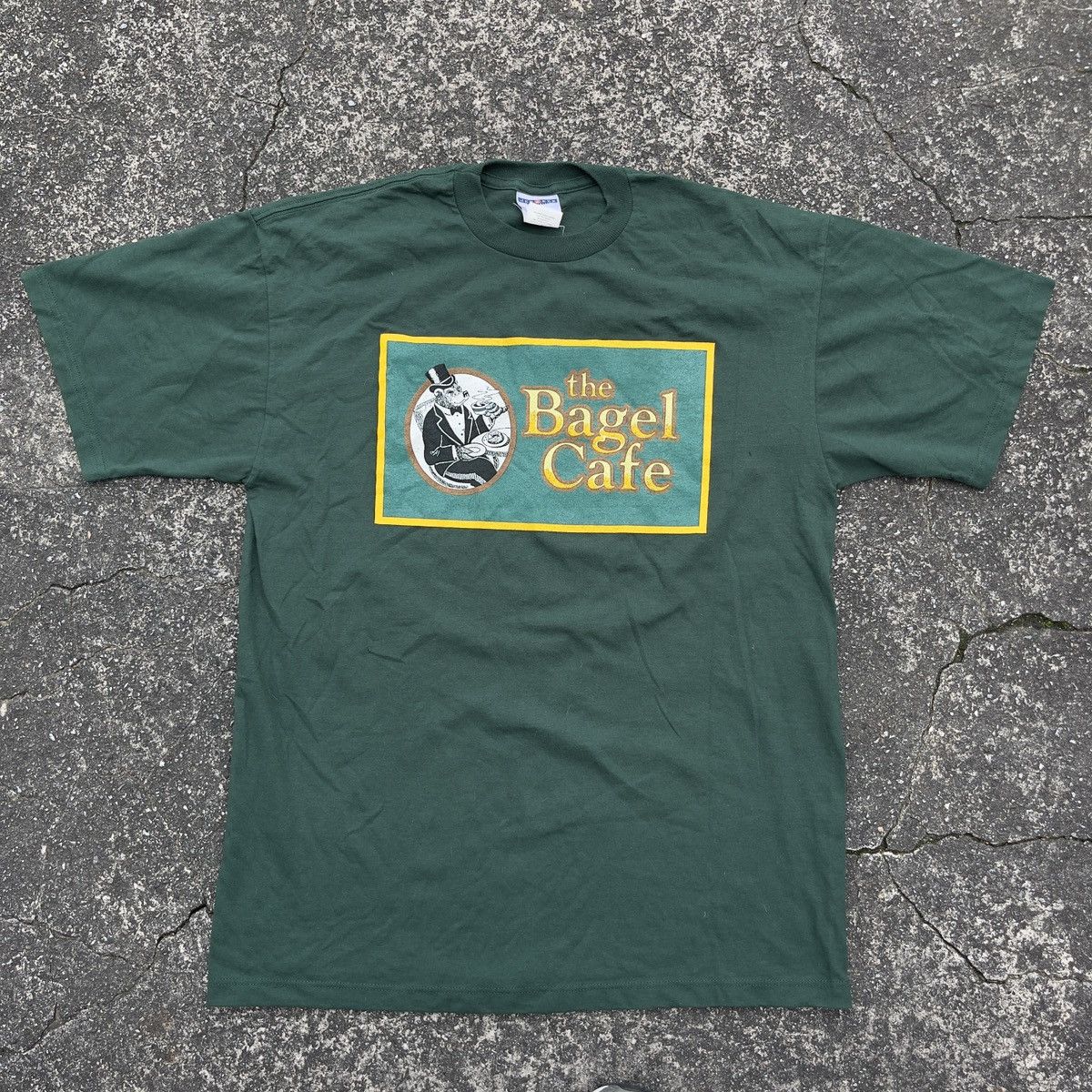 Vintage The Bagel Cafe Jerzees Shirt