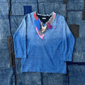 Kapital 2015 Psychadelic Hippie Boro Patchwork Indigo Sunfade Tee