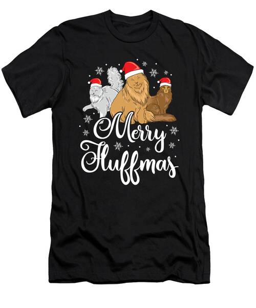 Christmas Merry Fluffmas Kitten Cat Lover Gift T-Shirt