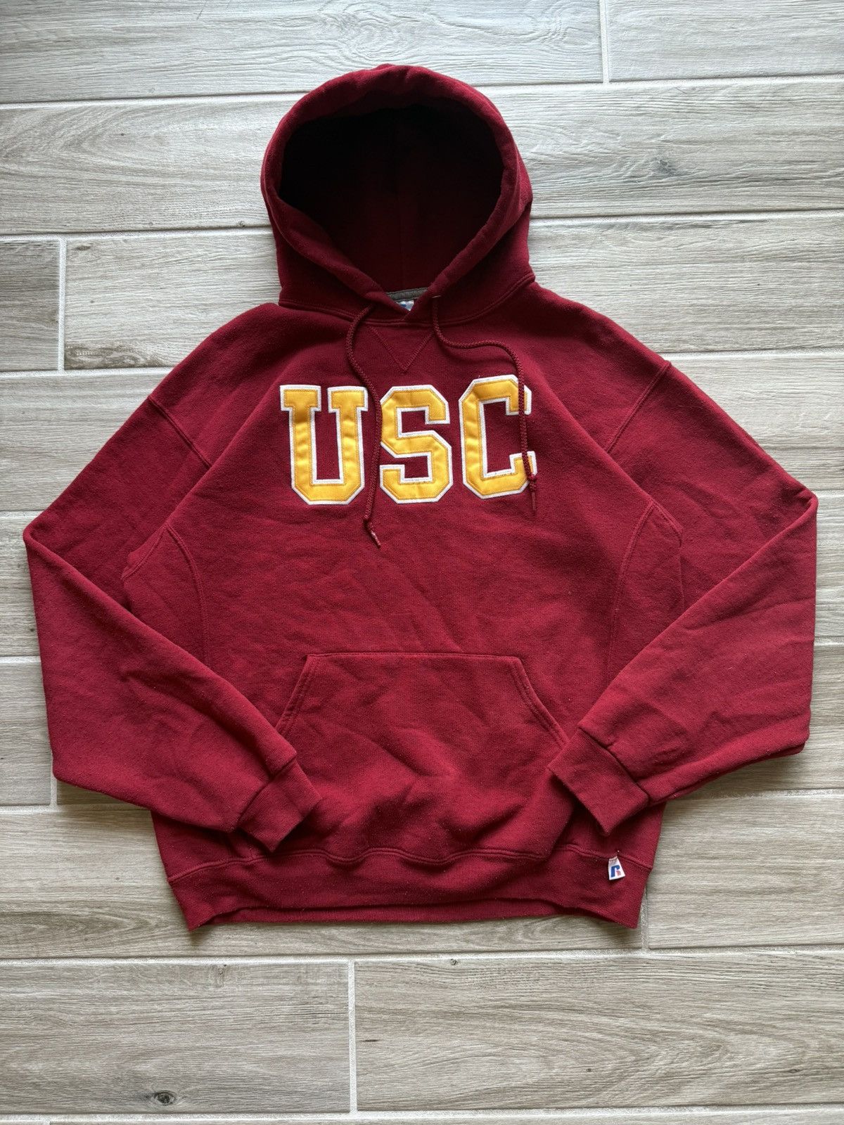 Russell Athletic Vintage Usc Russell Athletic Hoodie Sweatshirt Size Large