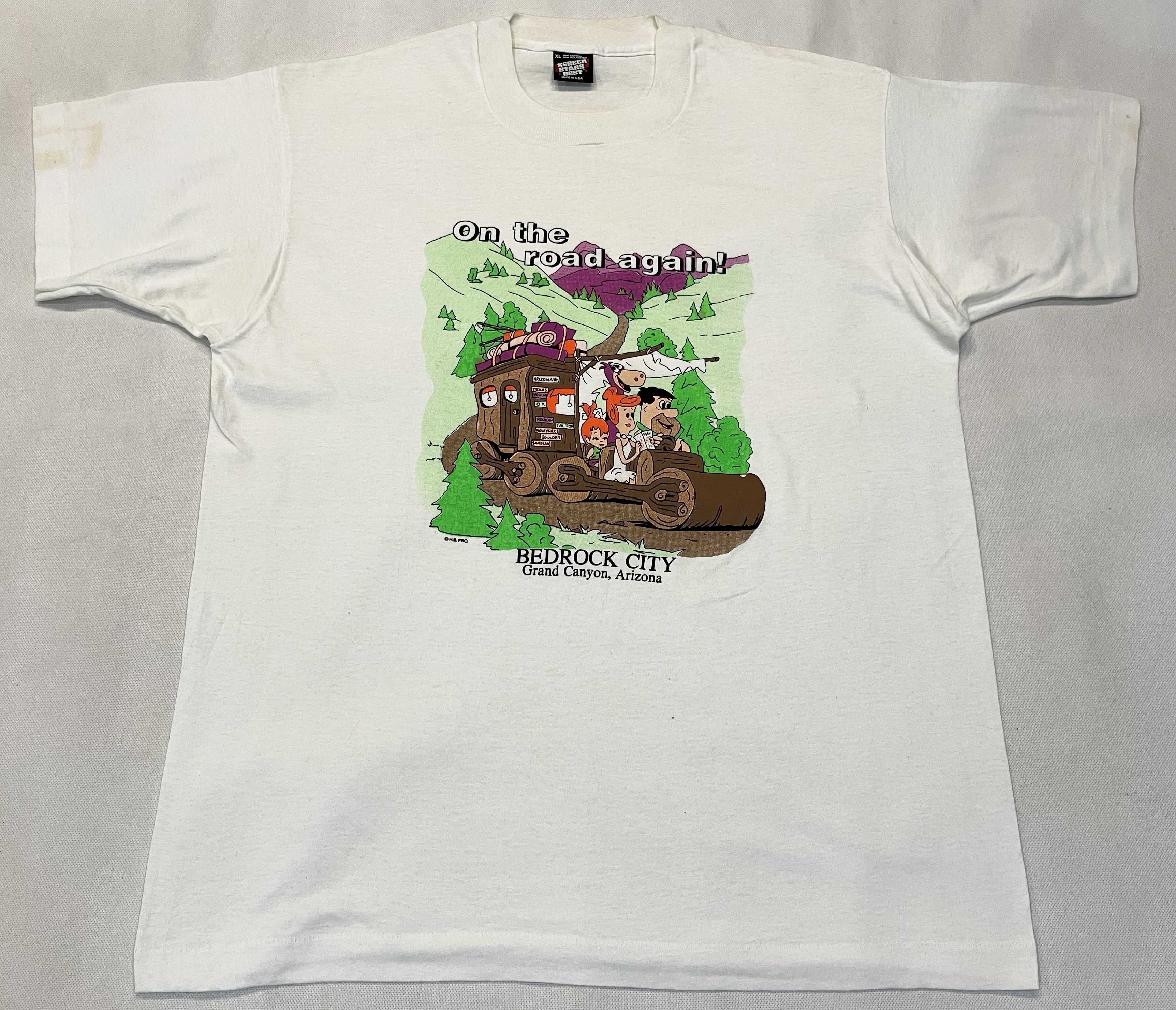 Vintage Screen Stars The Flintstones Bedrock City T Shirt