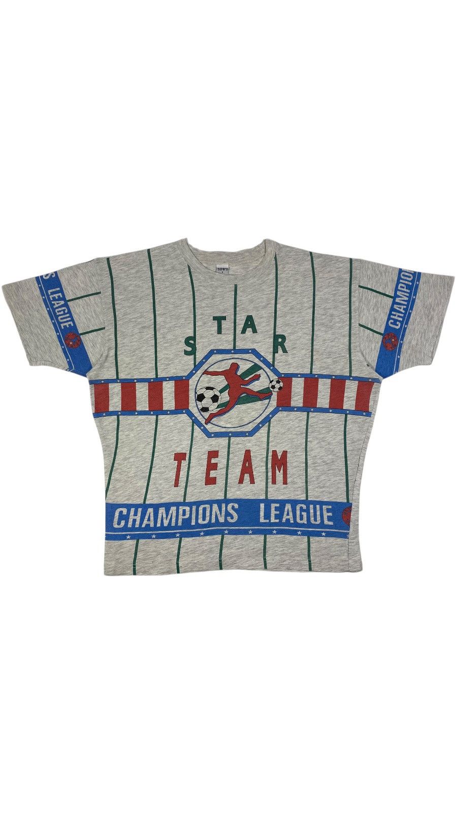 Vintage 90s Star Team Champions League Football Soccer Tee Hoodie, Sweatshirt | FlexRushtees.com