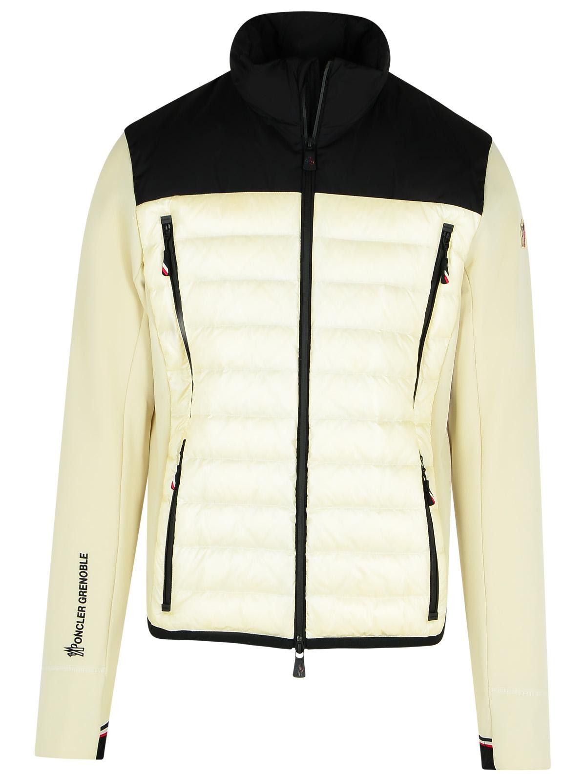 Grenoble Moncler Grenoble Beige Black Padded Sweatshirt In Polyester Blend T-Shirts, Hoodie | FlexRushtees.com