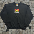 Davis Vintage Ben Davis Sweatshirt Crew Neck Pullover Size L Unisex Adults Black Logo Cotton Ble