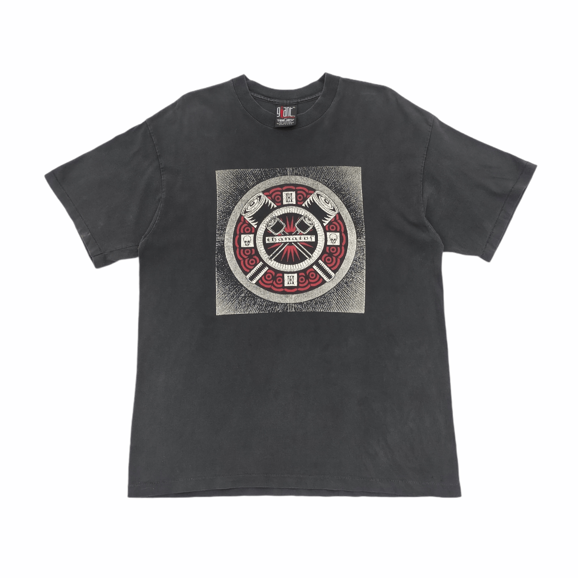 Giant X Vintage Vintage 90s Thanatof Drum Tee Hoodie, Sweatshirt | FlexRushtees.com