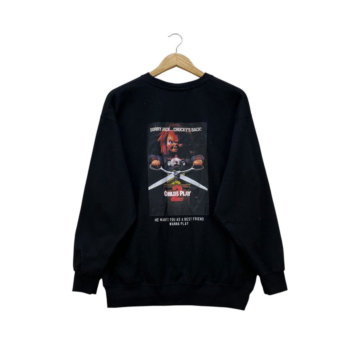 Vintage Chucky Child S Play 2 Horror Movie Graphic Sweatshirt T-Shirts, Hoodie | FlexRushtees.com