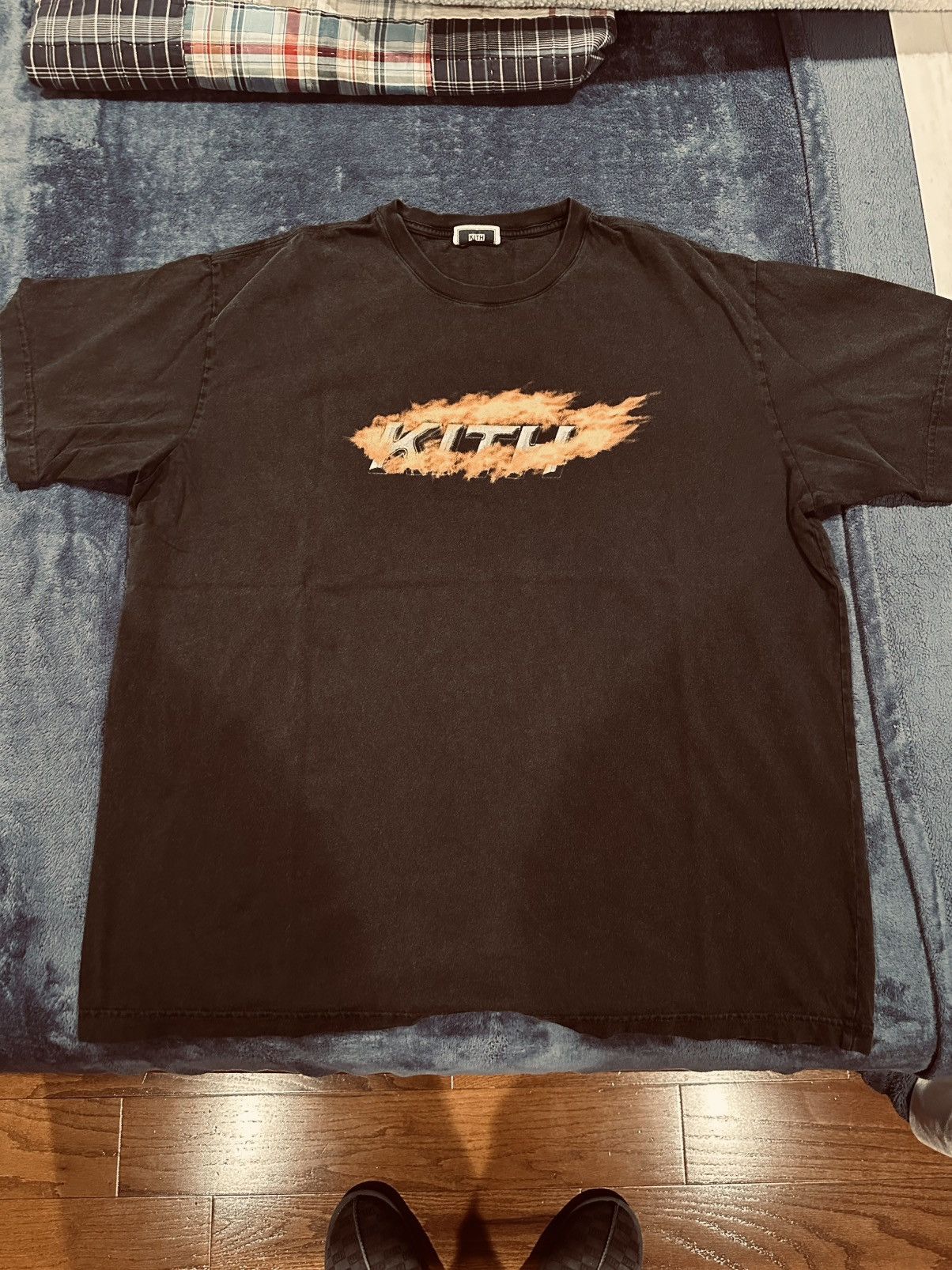 Kith Flame Tee Hoodie, Sweatshirt | FlexRushtees.com