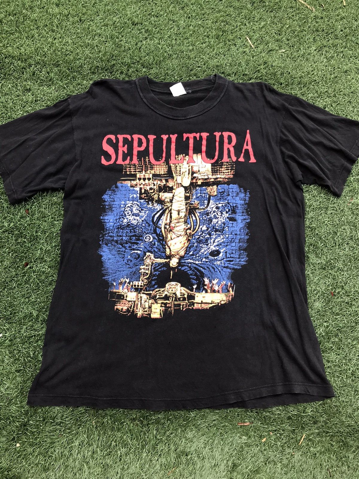 Vintage Sepultura Chaos Ad Band T Shirt Hoodie, Sweatshirt | FlexRushtees.com