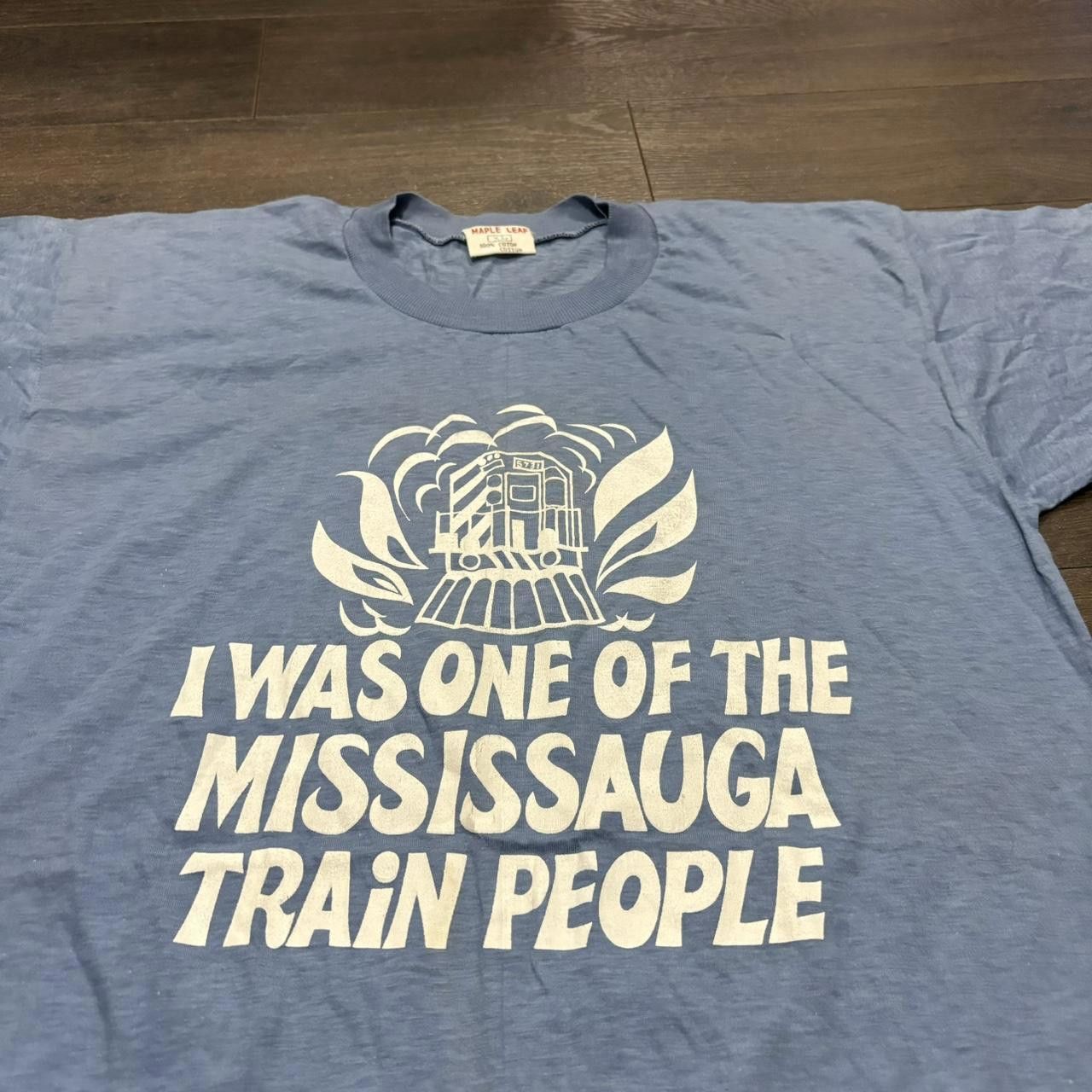 Designer Vintage I Was One Of Mississauga Train People T Shirt 70s