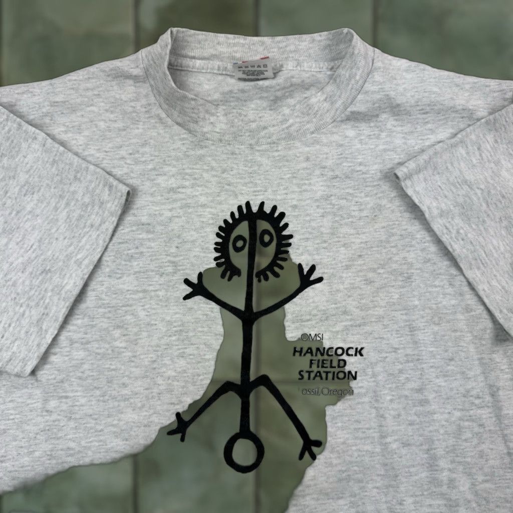 Fruit Of The Loom Vintage Fruit Of The Loom Oregon Museum T Shirt Adult Medium Gray 90s Science Mens Hoodie, Sweatshirt