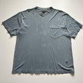 Vintage Blank Blue Pocket T Shirt Large 90s Sun Faded Cotton Hoodie, Sweatshirt | FlexRushtees.com