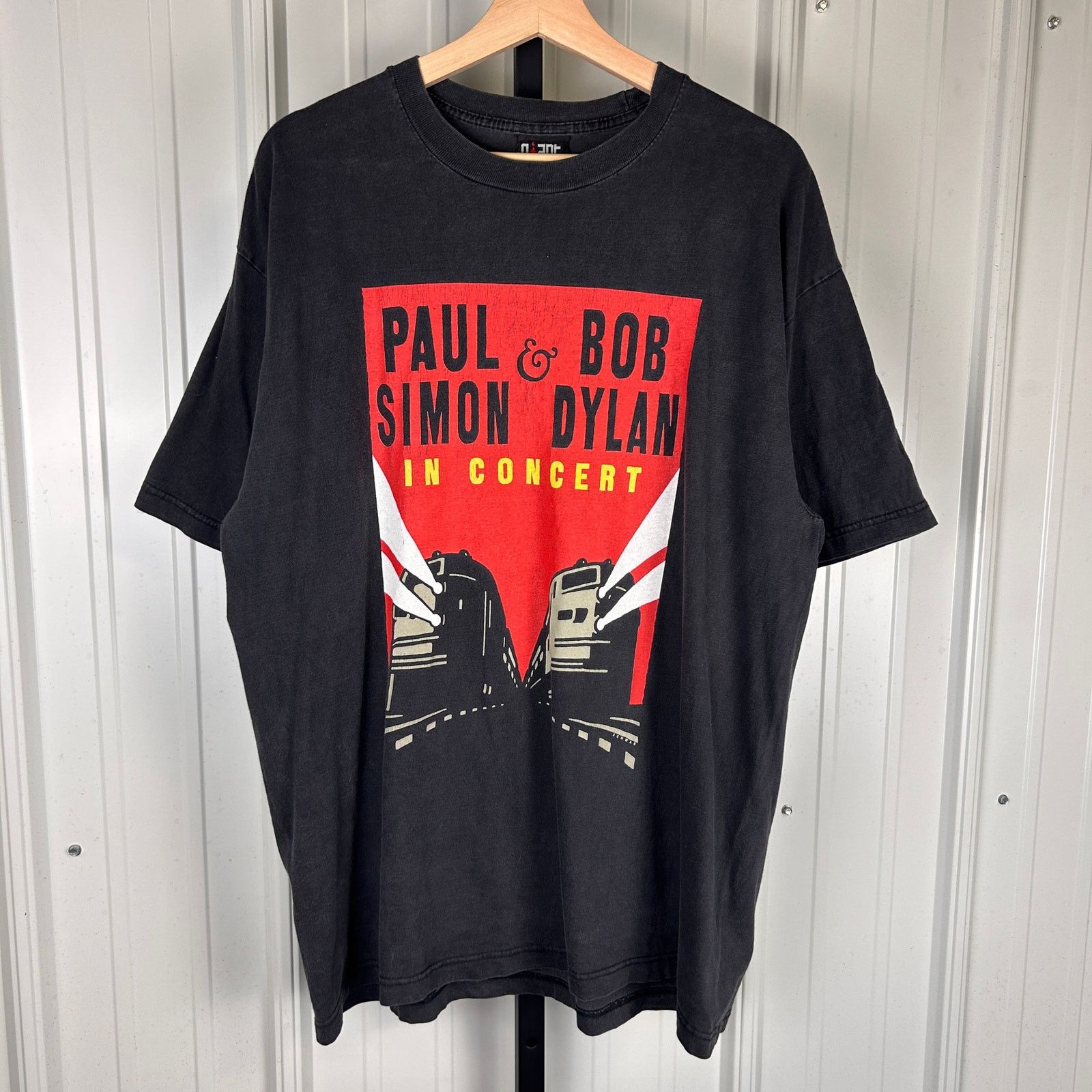 Giant Bob Dylan Paul Simon In Concert 1999 Tour Xl Giant Tag Shirt