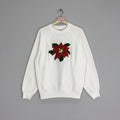 Vintage 90s Poinsettia Flower Graphic Sweatshirt T-Shirts, Hoodie | FlexRushtees.com