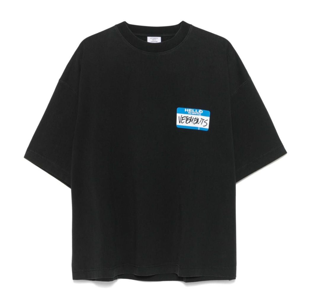 Vetements Vetement Name Tag Tee Lightly Worn Hoodie, Sweatshirt | FlexRushtees.com