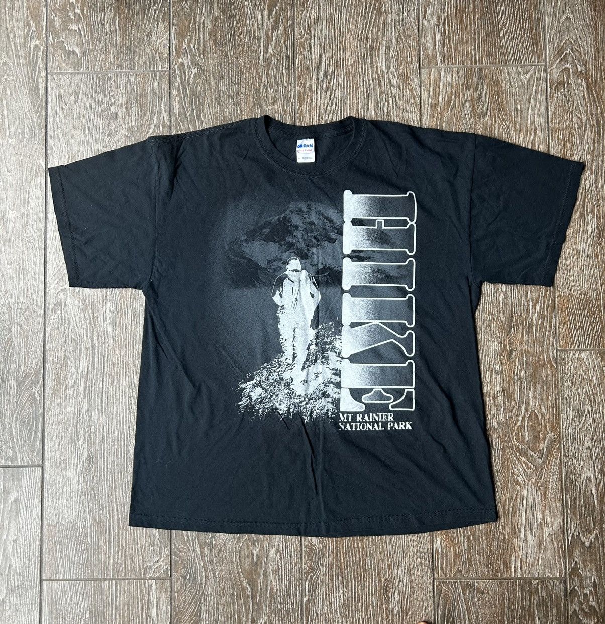 Vintage Gildan Hiking Aop Tee Hoodie, Sweatshirt | FlexRushtees.com