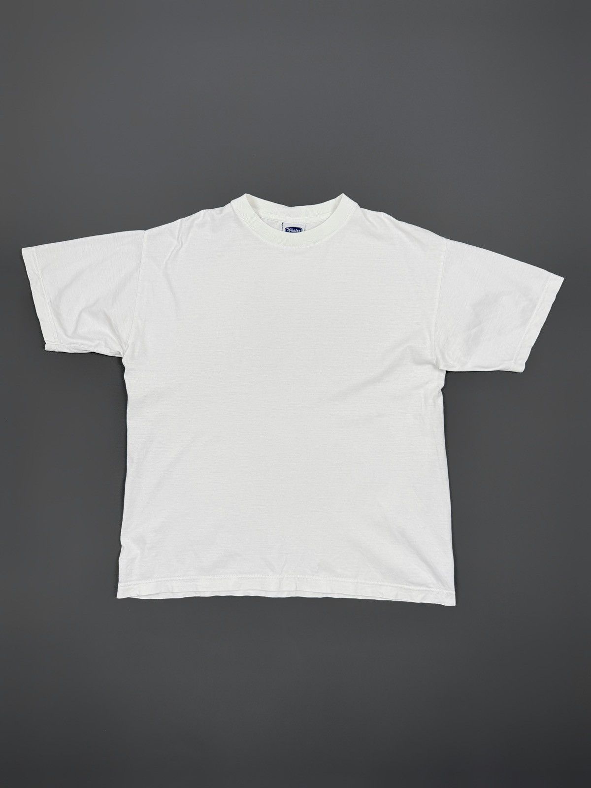 2000s Vintage Whale White Blank Boxy Tee Hoodie, Sweatshirt | FlexRushtees.com