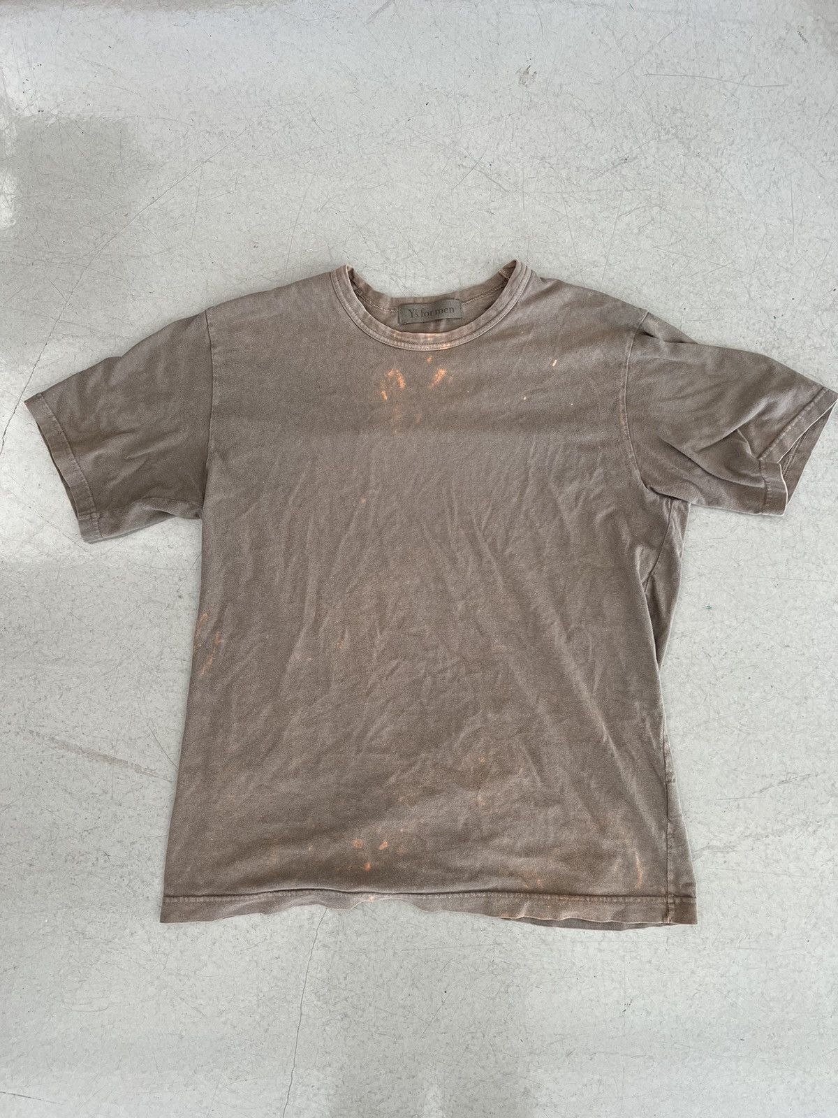 Y S For Men Yohji Yamamoto Bleached Brown Tee Hoodie, Sweatshirt | FlexRushtees.com