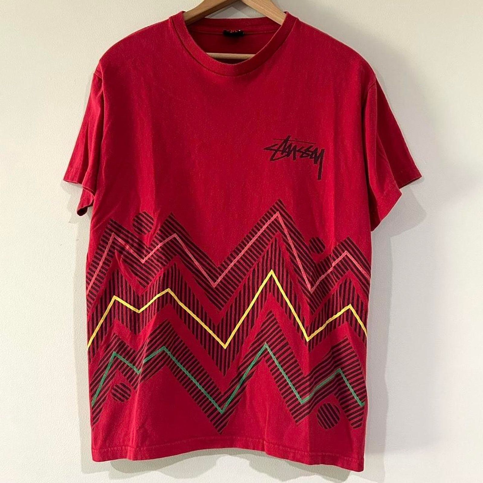 Y2k Stussy Tribal Rasta Tee Shirt